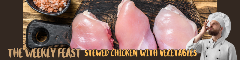 chicken thighs on a cutting board, ready to be cooked