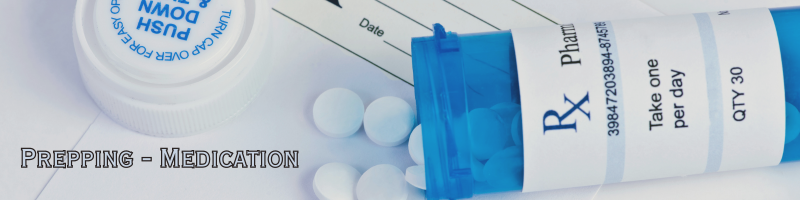 a bottle of pills lays open on a prescription pad