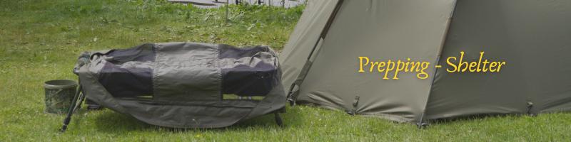 military bivy beside a tent