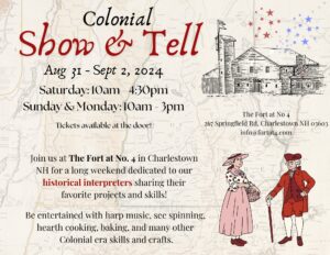 poster about colonial show and tell