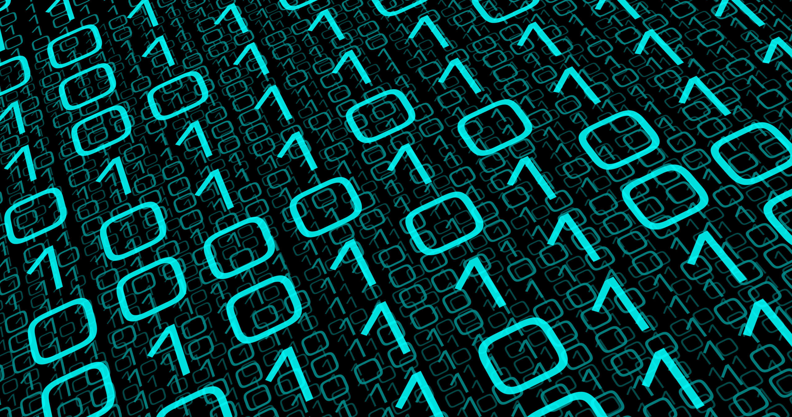 Computer binary code zero one numbers